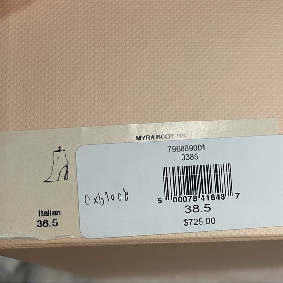 NWB ALEXANDRE BIRMAN Myra Leather Heel Ankle Boots 38.5 - Picture 6 of 7